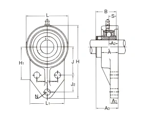 鋳鉄製角型フランジ UCFK形